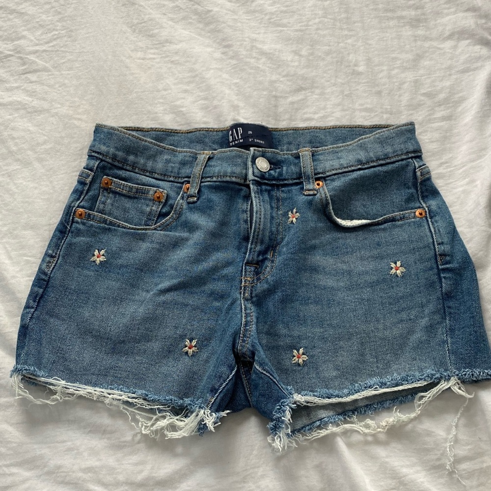 3” jean shorts